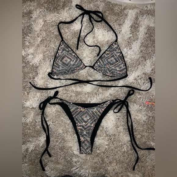 Iridescent Rhinestone Bikini - Picture 4 of 5
